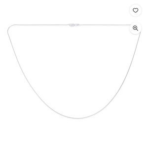 NWT Bling Jewelry 24inch Sterling Silver Chain Necklace